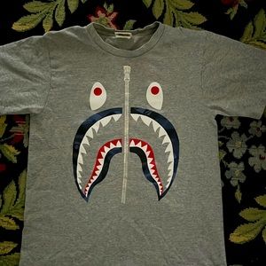 Bape T-Shirt Shark Face Zip